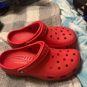 Crocs unisex men 8 womans 10 Classic Clog - Red